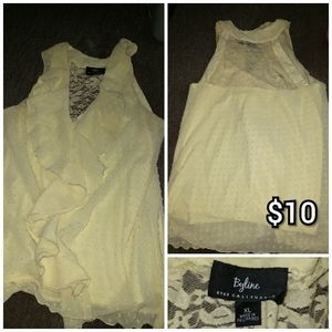 Byline sheer tank top